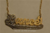 Real 10K Gold Single Plate Nameplate with GF chain #6